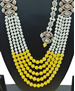 Picture of Pleasing White/Yellow Necklace Set