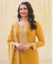 Picture of Statuesque Yellow Straight Cut Salwar Kameez