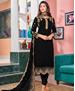 Picture of Shapely Black Straight Cut Salwar Kameez