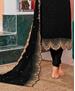 Picture of Shapely Black Straight Cut Salwar Kameez