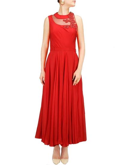 Picture of Magnificent Red Party Wear Gown