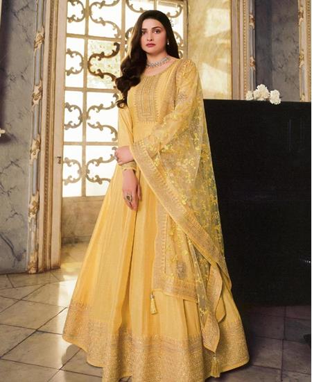 Picture of Stunning Mustard Bollywood Salwar Kameez
