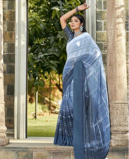 Picture of Lovely Multi Georgette Saree