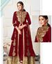 Picture of Sublime Maroon Party Wear Salwar Kameez