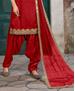 Picture of Taking Red Straight Cut Salwar Kameez