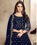 Picture of Fascinating Blue Anarkali Salwar Kameez