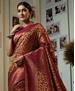 Picture of Comely Maroon Silk Saree