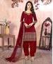 Picture of Splendid Red Patiala Salwar Kameez