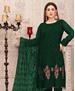 Picture of Lovely Green Straight Cut Salwar Kameez