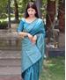 Picture of Pleasing Turquoise Casual Saree