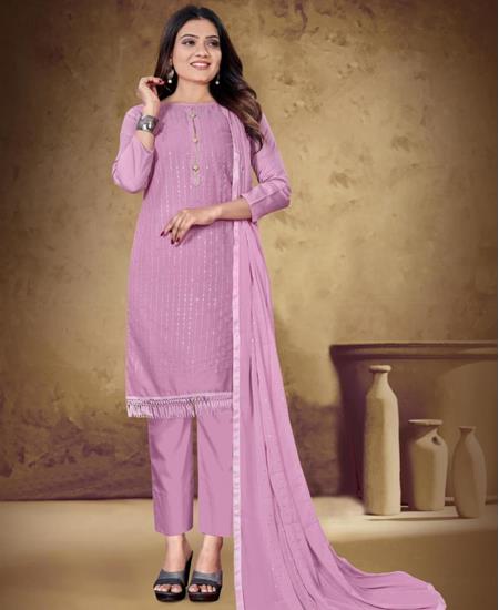 Picture of Admirable Pink Cotton Salwar Kameez