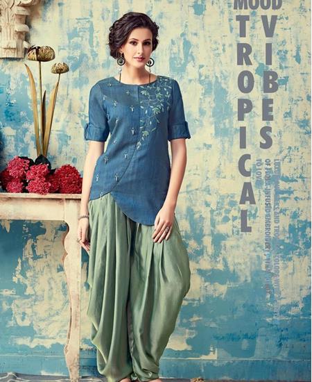 Picture of Alluring Blue Kurtis & Tunic
