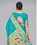 Picture of Good Looking Sky Blue Silk Saree