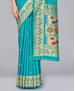 Picture of Good Looking Sky Blue Silk Saree
