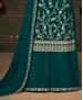 Picture of Ideal Teal Straight Cut Salwar Kameez