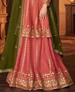Picture of Delightful Peach Bollywood Salwar Kameez