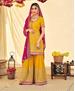 Picture of Magnificent Yellow Party Wear Salwar Kameez