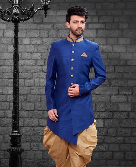 Picture of Pleasing Royal Blue Indo Western