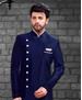 Picture of Statuesque Navy Blue Indo Western