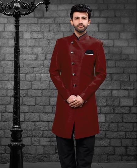 Picture of Graceful Maroon Indo Western