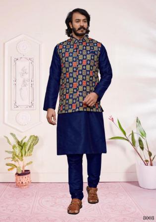 Picture of Well Formed Prussian Blue Kurtas