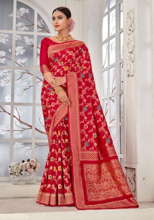 Picture of Radiant Red Casual Sarees