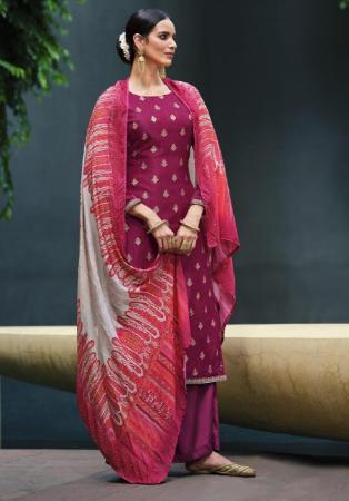 Picture of Admirable Burgundy Party Wear Salwar Kameez