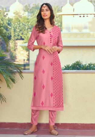 Picture of Delightful Bublegum Pink Readymade Salwar Kameez