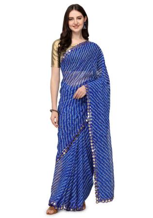 Picture of Sublime Blue Casual Sarees