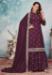 Picture of Comely Plum Party Wear Salwar Kameez