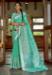 Picture of Enticing Sage Green Linen Saree
