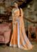 Picture of Enticing Orange Linen Saree