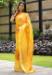 Picture of Good Looking Corn Yellow Georgette Sarees