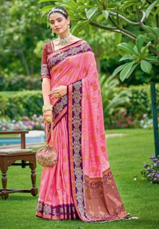Picture of Shapely Pink Saree