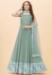 Picture of Sightly Georgette Dark Grey Readymade Gown