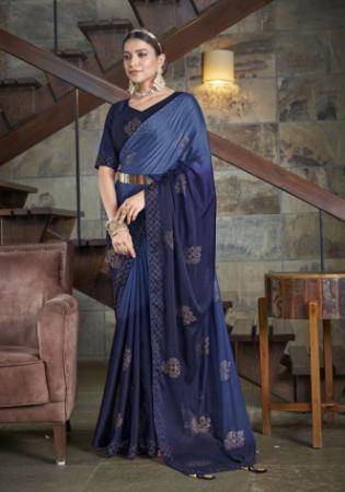 Picture of Fascinating Silk Blue Saree