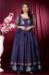 Picture of Lovely Silk Blue Readymade Gown
