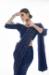 Picture of Excellent Georgette Navy Blue Saree