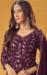 Picture of Beauteous Georgette Purple Straight Cut Salwar Kameez