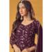 Picture of Beauteous Georgette Purple Straight Cut Salwar Kameez