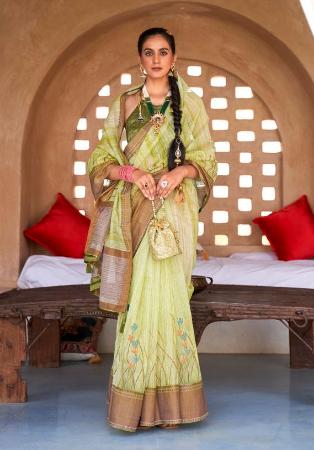Picture of Admirable Silk Green Saree