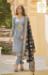 Picture of Charming Synthetic Grey Straight Cut Salwar Kameez