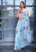 Picture of Wonderful Organza Icy Blue Saree
