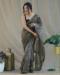 Picture of Beauteous Organza Rust Saree