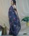 Picture of Gorgeous Organza Navy Blue Saree