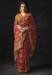 Picture of Beautiful Brasso Red Saree