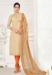 Picture of Bewitching Cotton Beige Straight Cut Salwar Kameez
