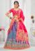Picture of Well Formed Silk Turquoise Readymade Lehenga Choli