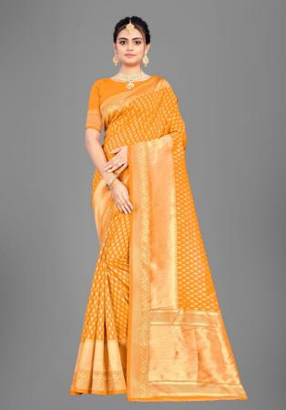 Picture of Charming Silk Yellow Saree