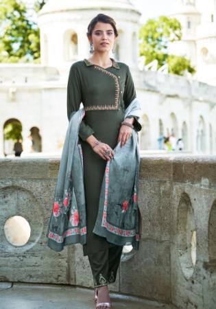 Picture of Admirable Rayon Mint Green Readymade Salwar Kameez